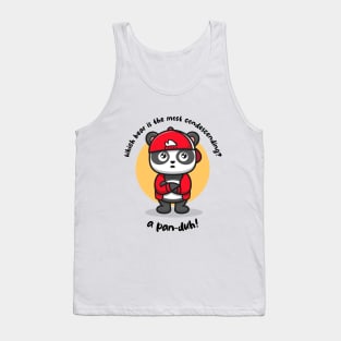 Funny panda (on light colors) Tank Top